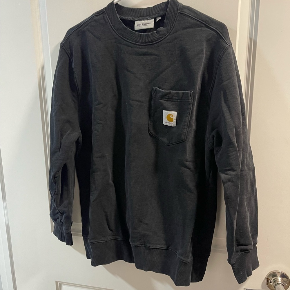 Carhartt Black Crewneck Sweatshirt Size Medium